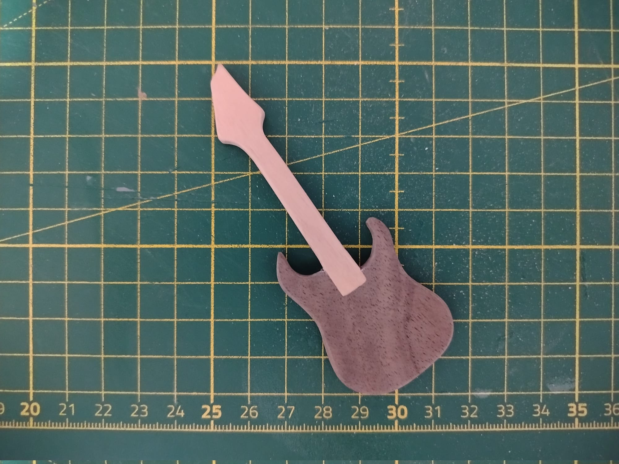 After initial rough sanding